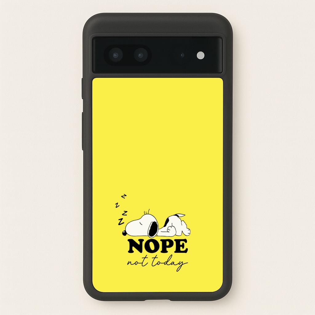 Nope, Not Today - Snoopy Phone Case for Google Pixel 7