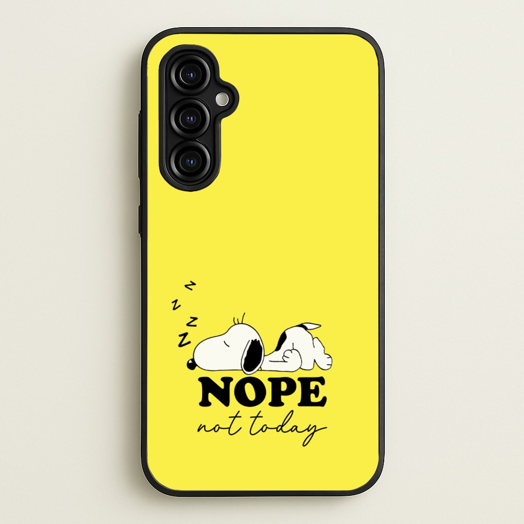 Nope, Not Today - Snoopy Phone Case for Galaxy A54