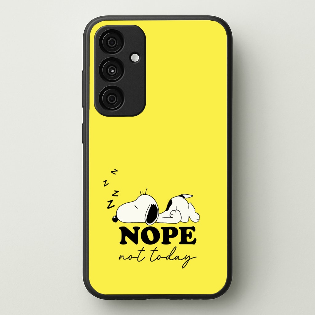 Nope, Not Today - Snoopy Phone Case for Galaxy A55