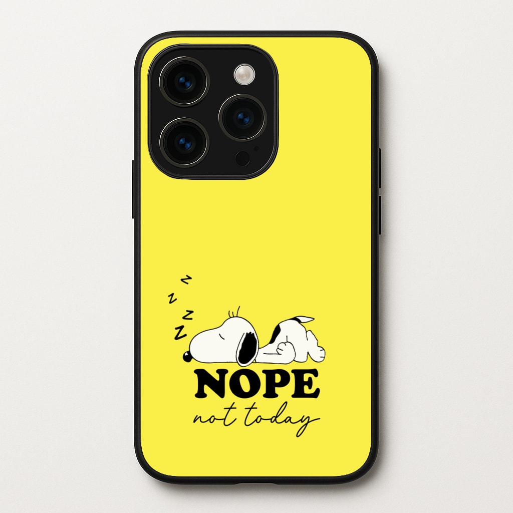 Nope, Not Today - Snoopy Phone Case for iPhone 15 Pro