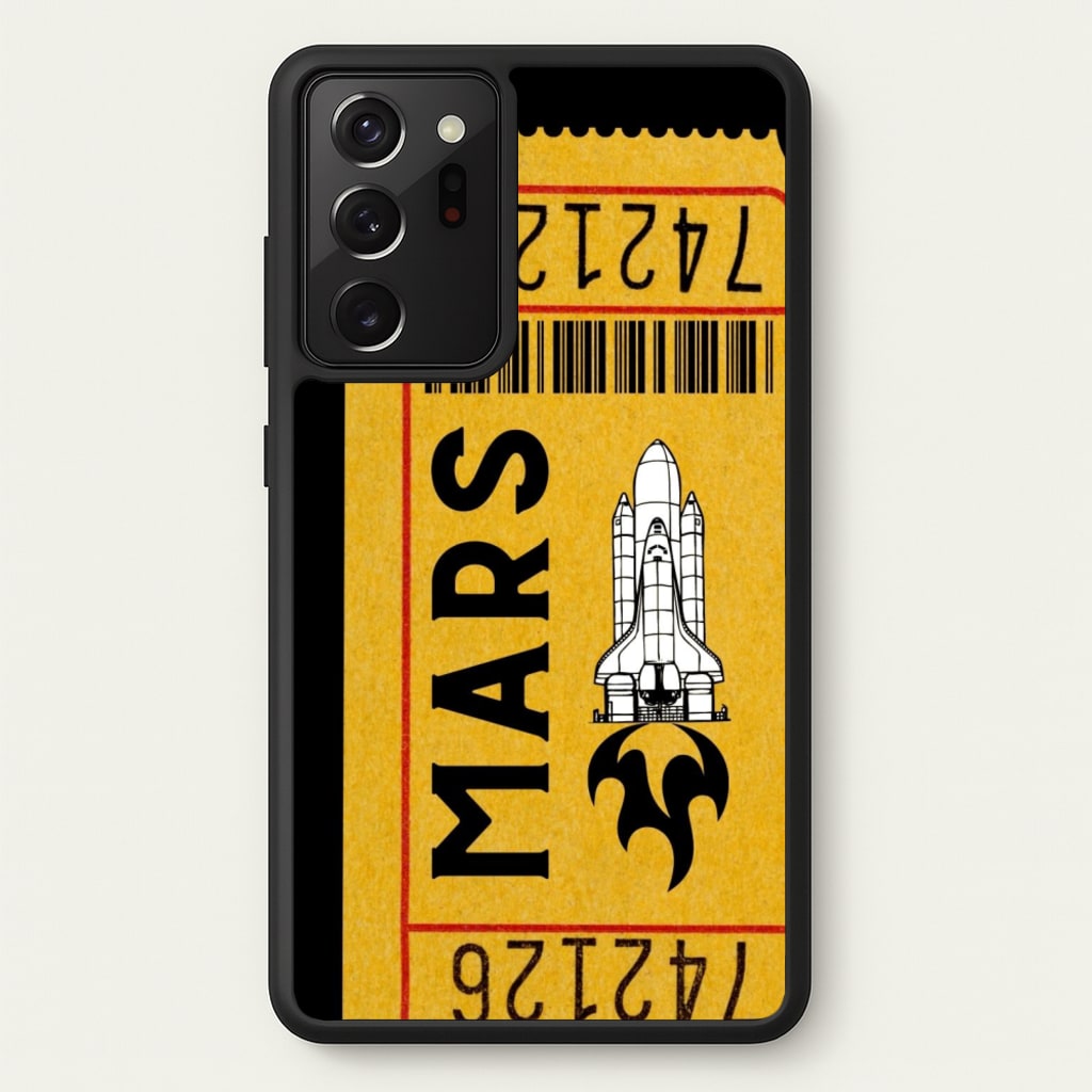 Ticket To Mars - Space - Space Phone Case for Galaxy Note 20 Ultra