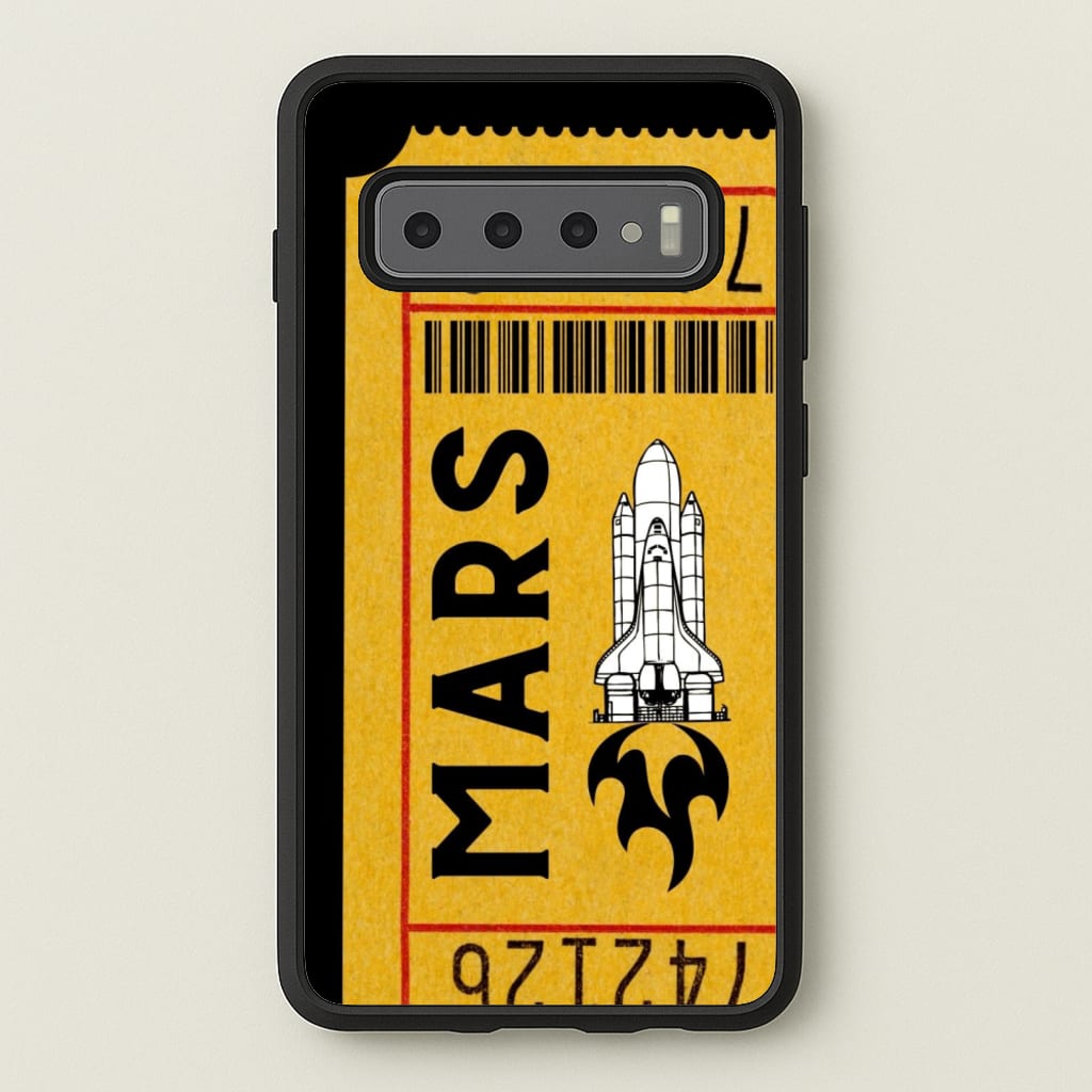 Ticket To Mars - Space - Space Phone Case for Galaxy S10 Plus
