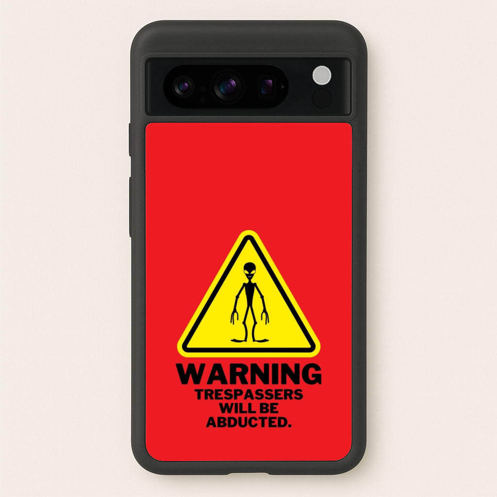 Warning Abduction - Space - Space Phone Case for Google Pixel 8 Pro