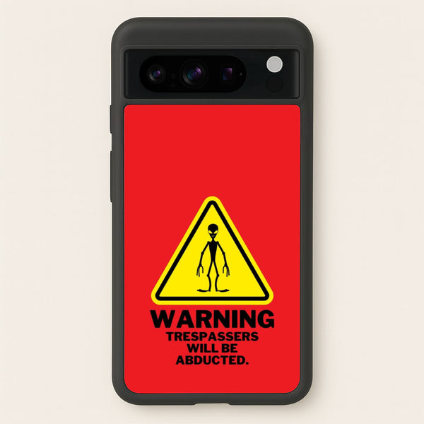 Warning Abduction - Space - Space Phone Case for Google Pixel 8 Pro