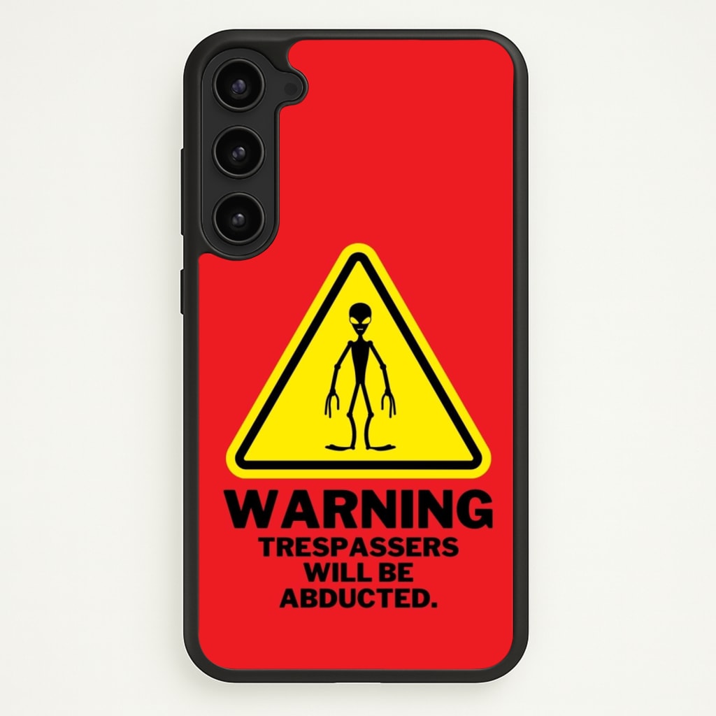 Warning Abduction - Space - Space Phone Case for Galaxy S23 Plus