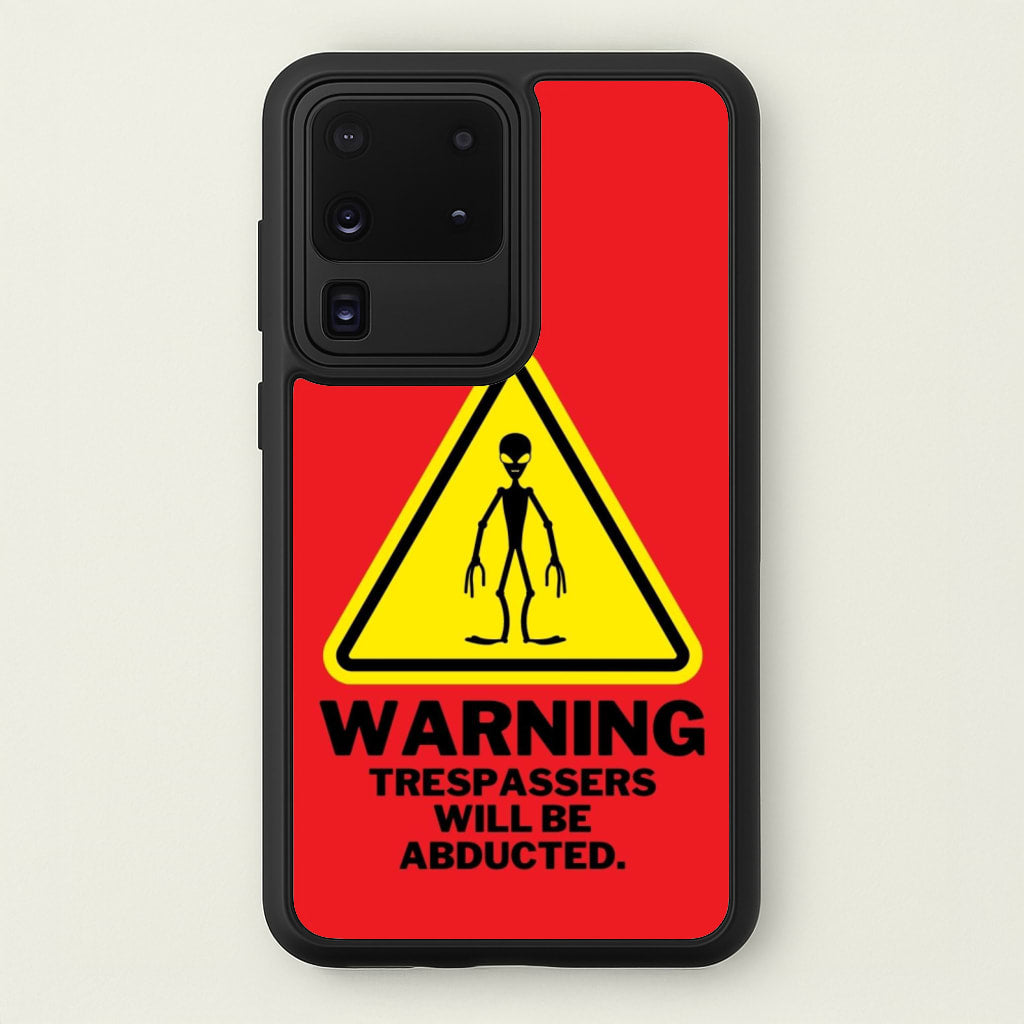 Warning Abduction - Space - Space Phone Case for Galaxy S20 Ultra