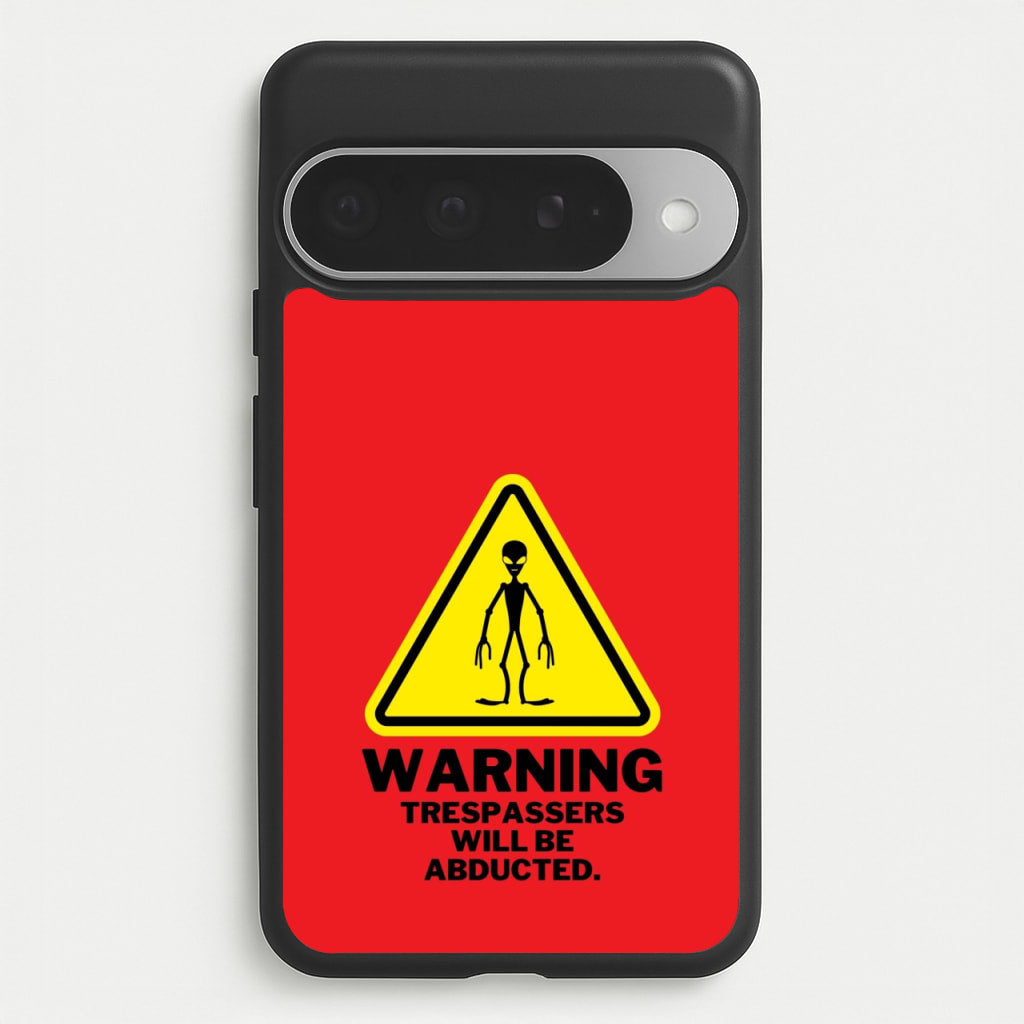Warning Abduction - Space Phone Case for Google Pixel 10 Pro XL