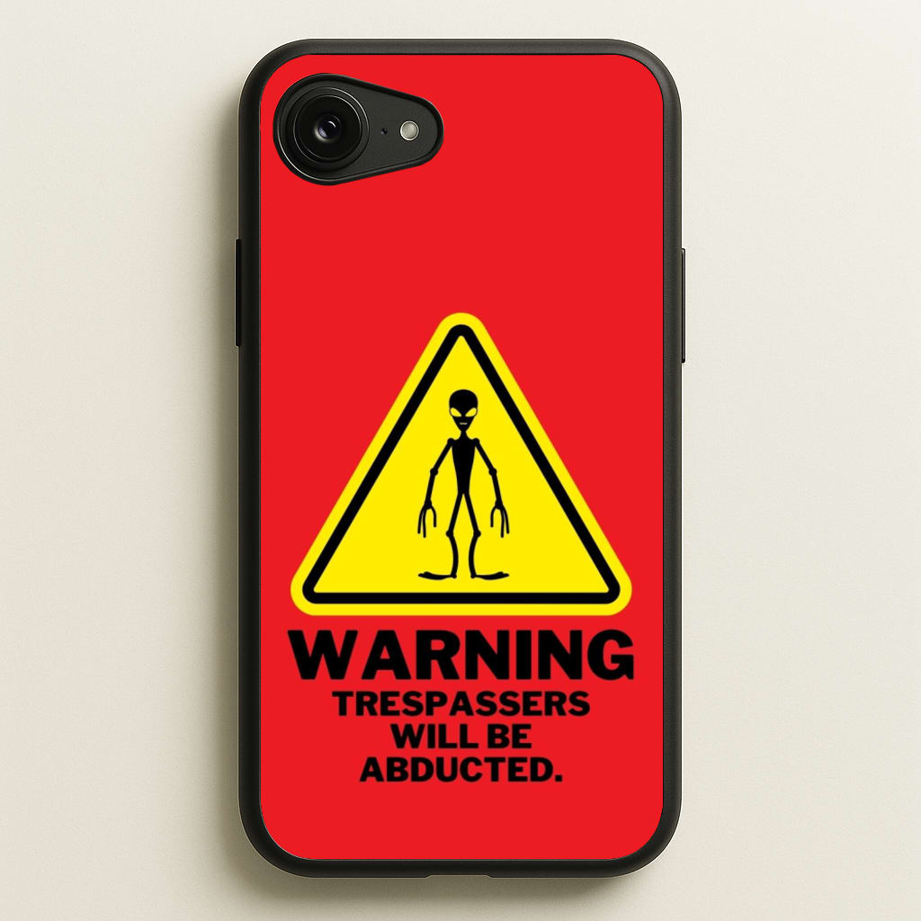 Warning Abduction - Space - Space Phone Case for iPhone 16e