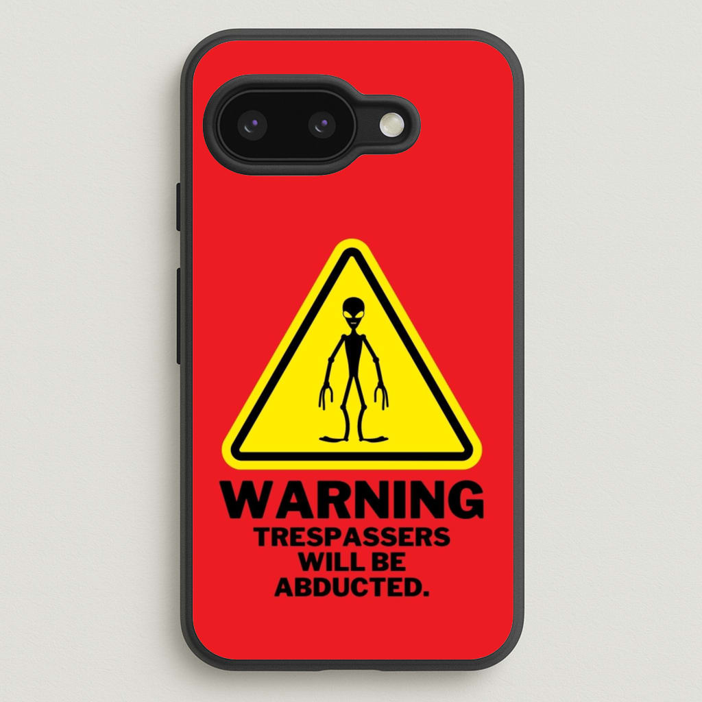 Warning Abduction - Space - Space Phone Case for Google Pixel 9a