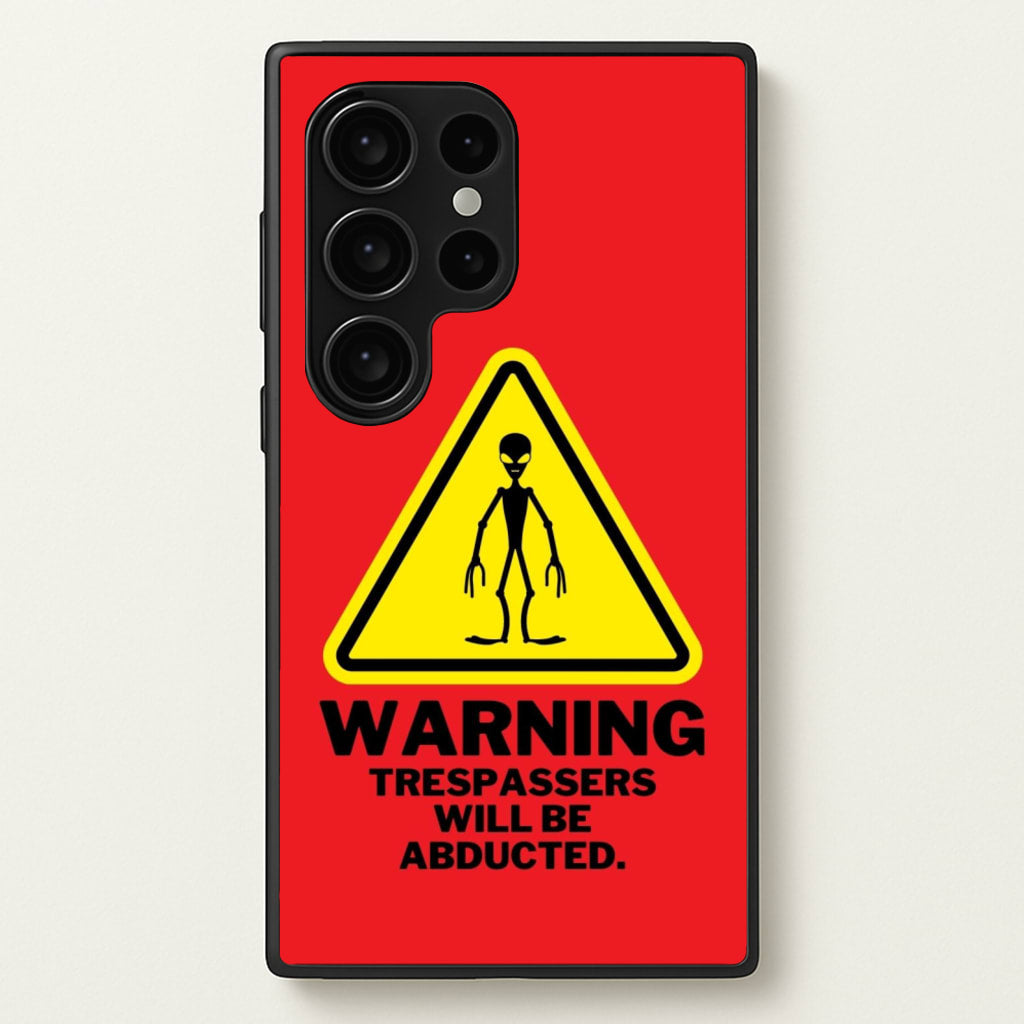 Warning Abduction - Space - Space Phone Case for Galaxy S24 Ultra
