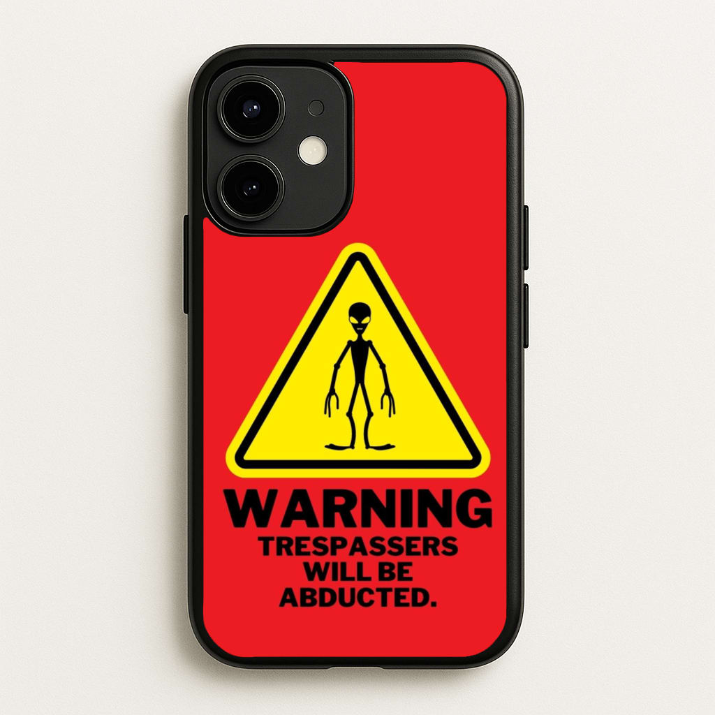 Warning Abduction - Space - Space Phone Case for iPhone 12 Mini