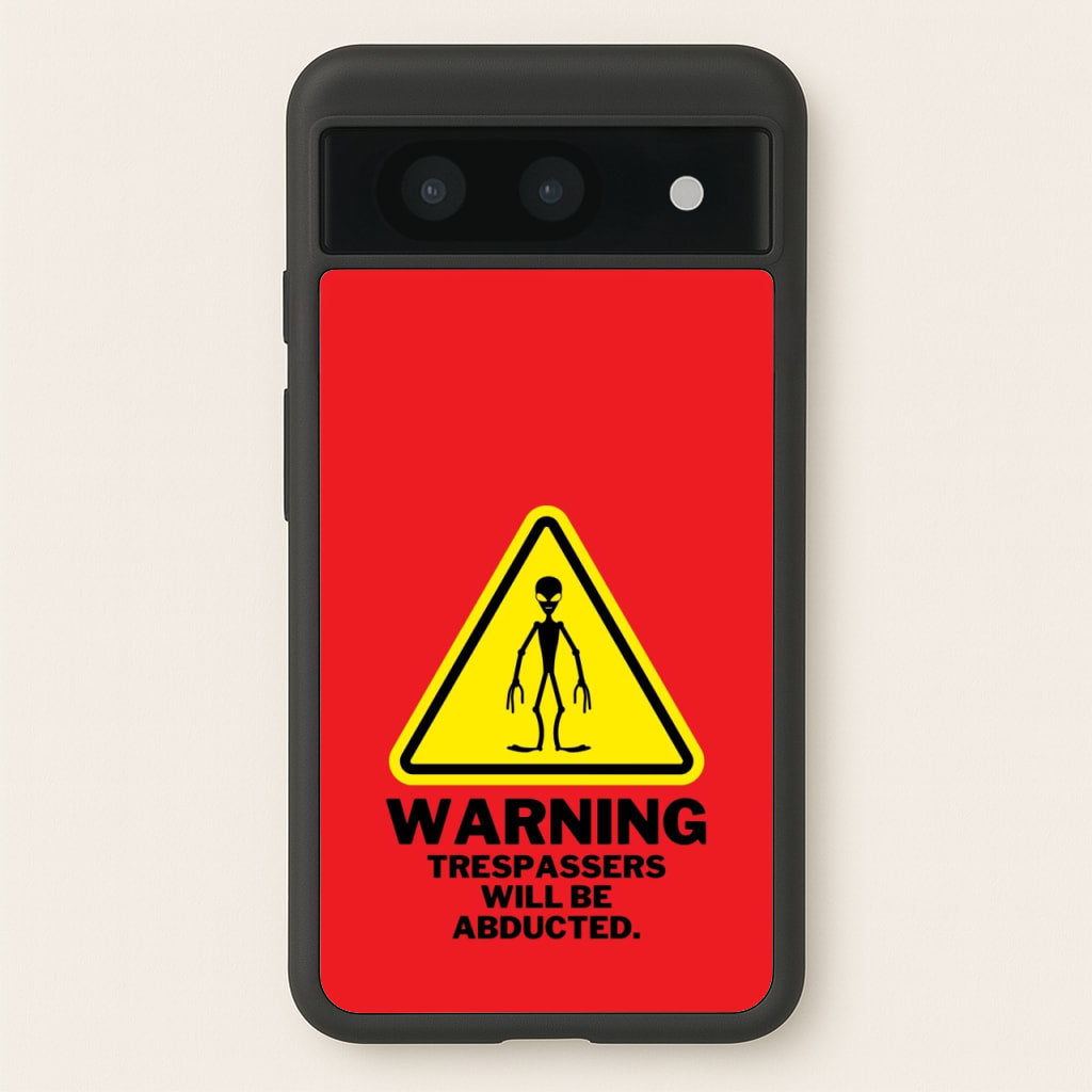 Warning Abduction - Space - Space Phone Case for Google Pixel 8a