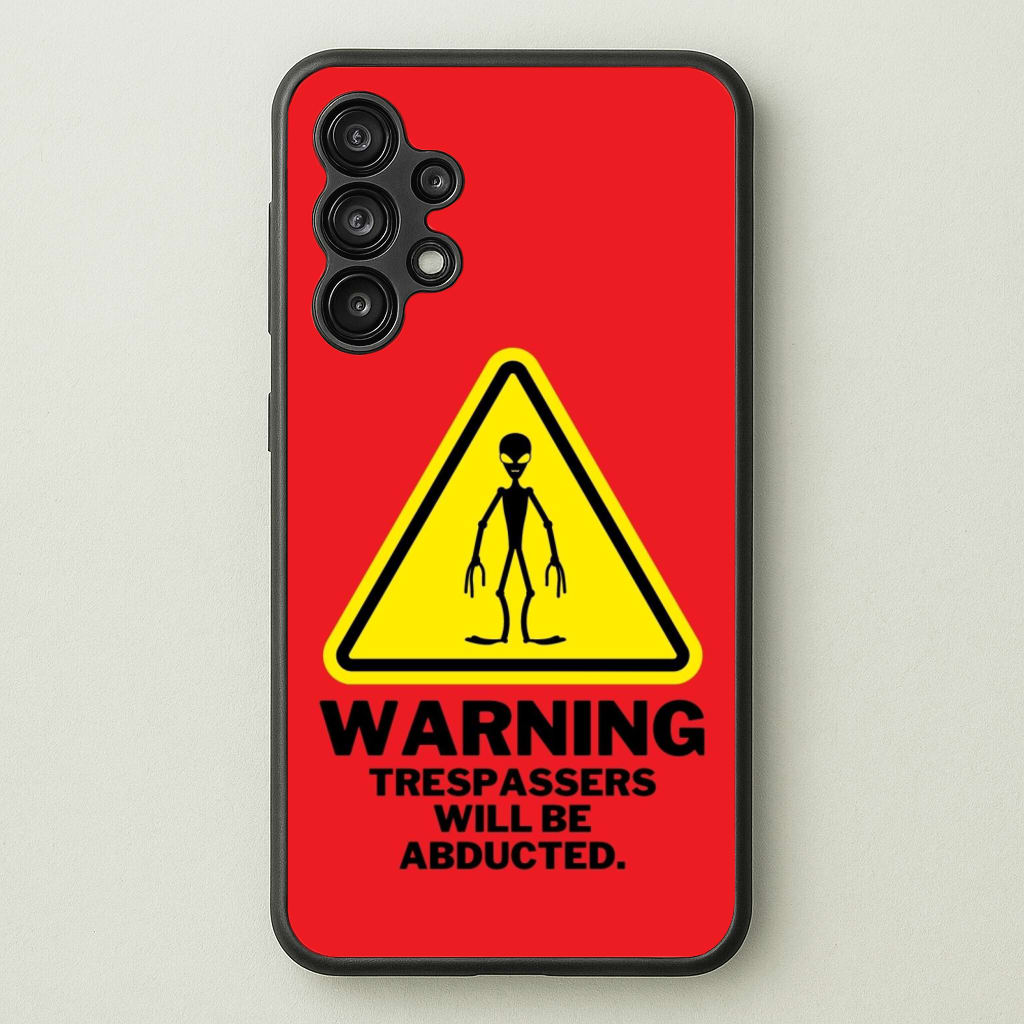 Warning Abduction - Space - Space Phone Case for Galaxy A13