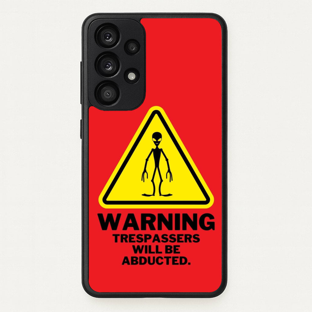 Warning Abduction - Space - Space Phone Case for Galaxy A53