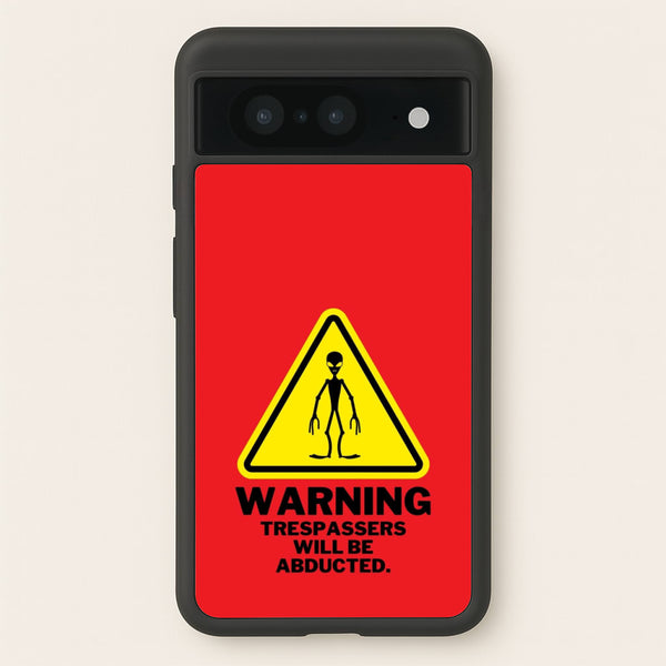 Warning Abduction - Space - Space Phone Case for Google Pixel 8