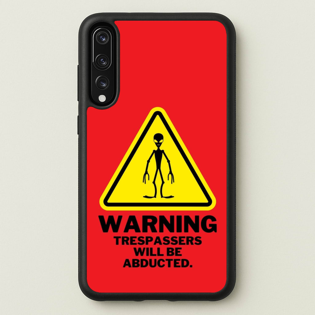 Warning Abduction - Space - Space Phone Case for Huawei P20 Pro