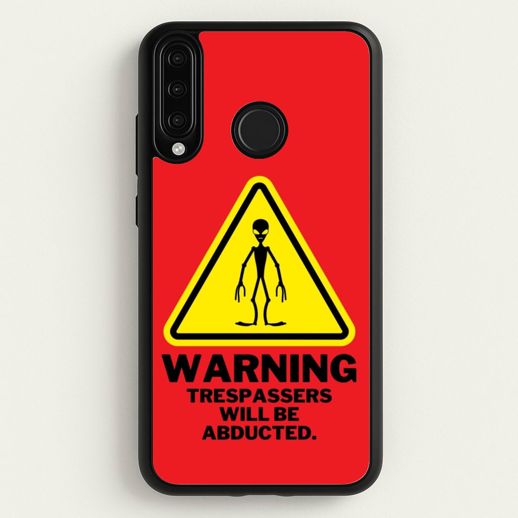 Warning Abduction - Space - Space Phone Case for Huawei P30 Lite