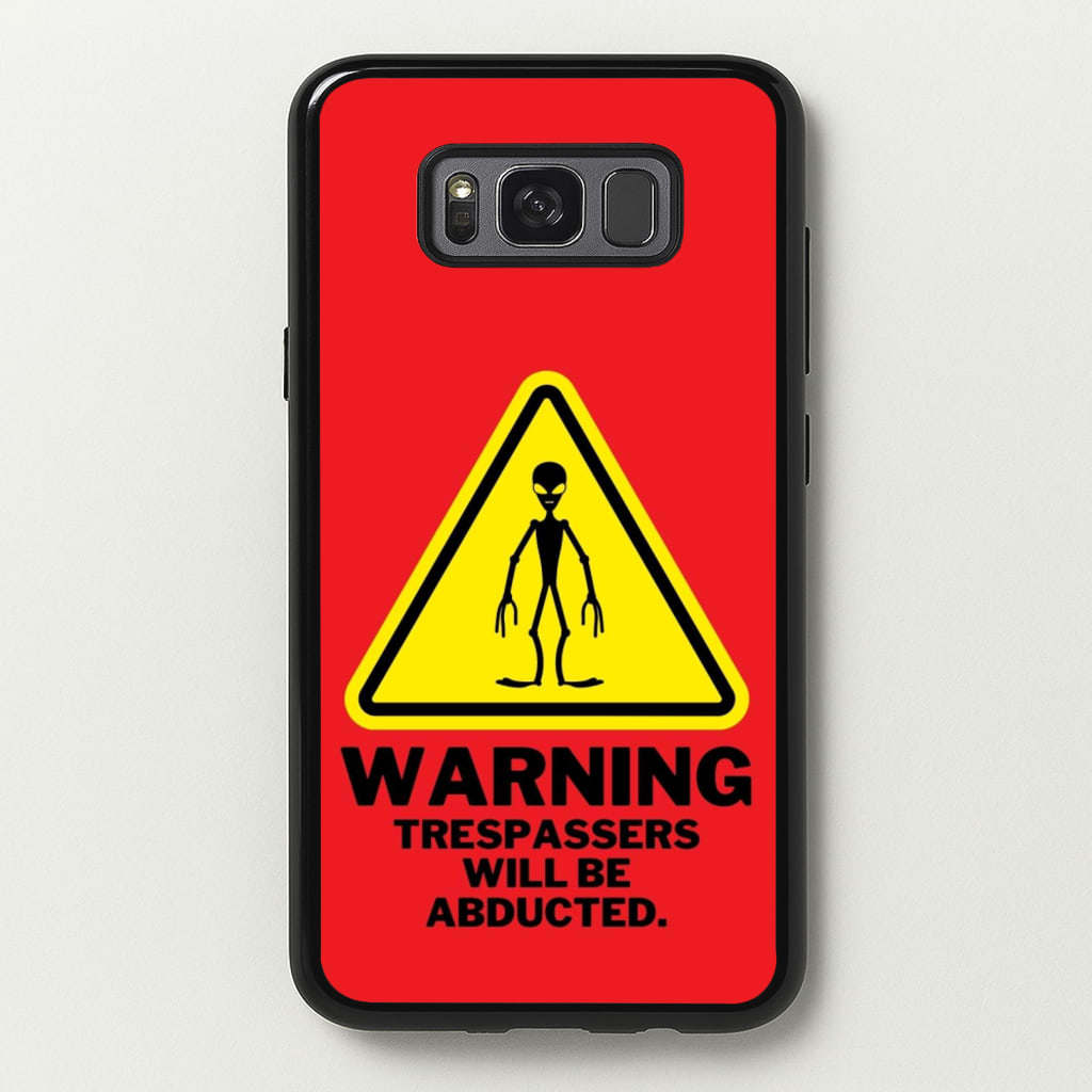 Warning Abduction - Space - Space Phone Case for Galaxy S8