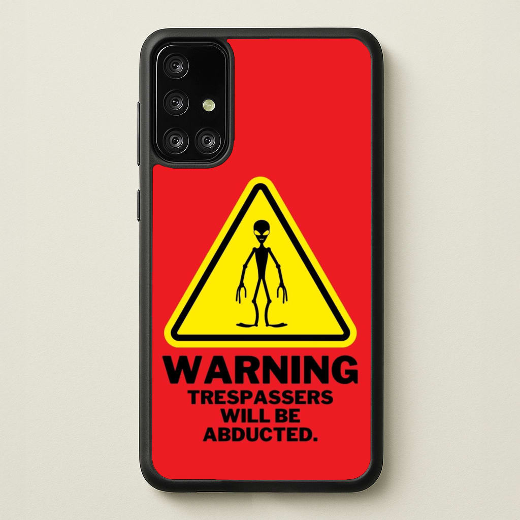 Warning Abduction - Space - Space Phone Case for Galaxy A71