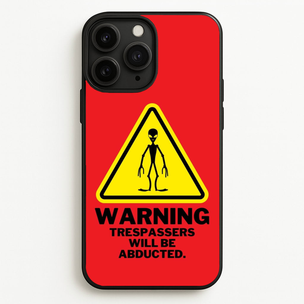 Warning Abduction - Space - Space Phone Case for iPhone 11 Pro