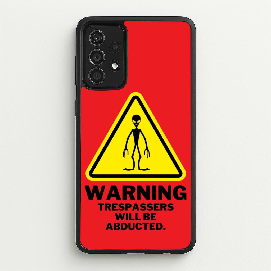 Warning Abduction - Space - Space Phone Case for Galaxy A52 / A52s