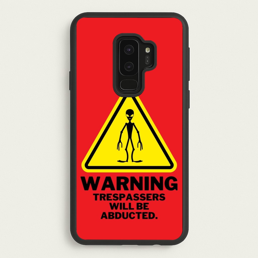 Warning Abduction - Space - Space Phone Case for Galaxy S9 Plus