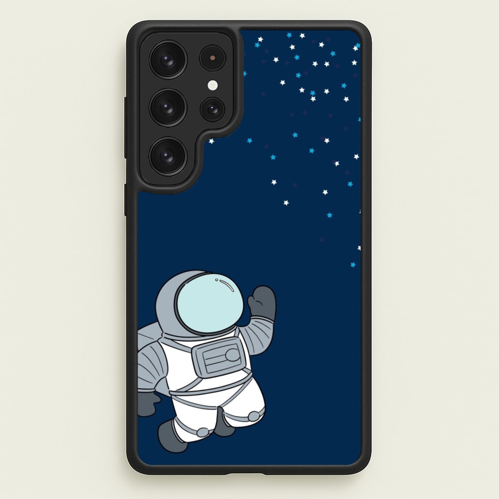 Astronaut Bobbling - Space - Space Phone Case for Galaxy S22 Ultra