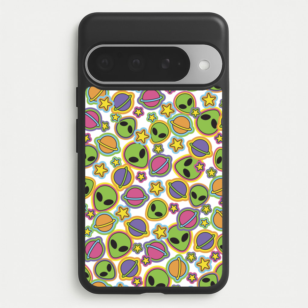 Colourful Aliens And Stars Phone Case for Google Pixel 10 Pro XL