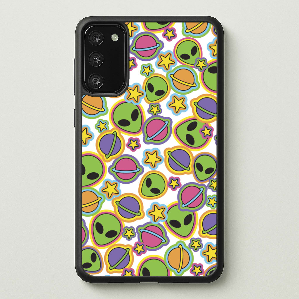 Colourful Aliens And Stars - Space Phone Case for Galaxy S20