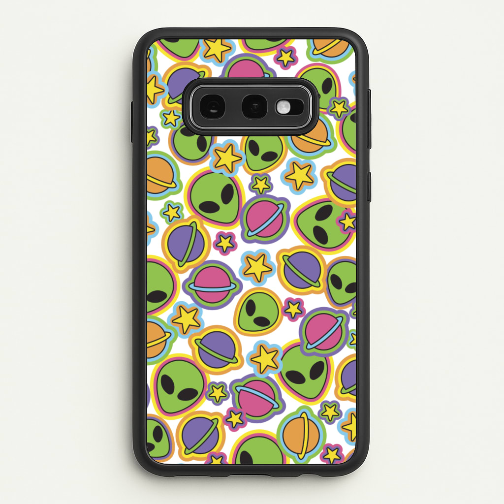 Colourful Aliens And Stars - Space Phone Case for Galaxy S10e