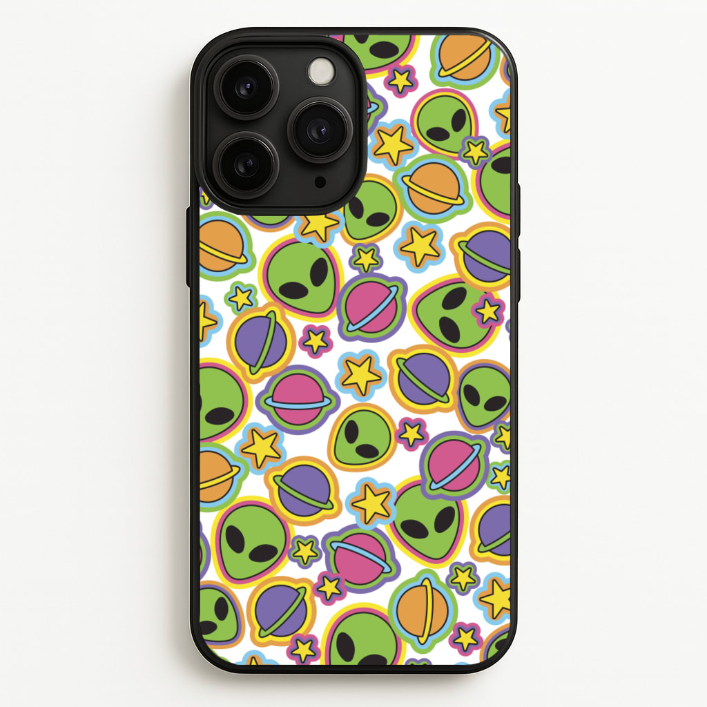 Colourful Aliens And Stars - Space Phone Case for iPhone 11 Pro