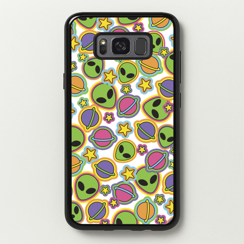 Colourful Aliens And Stars - Space Phone Case for Galaxy S8