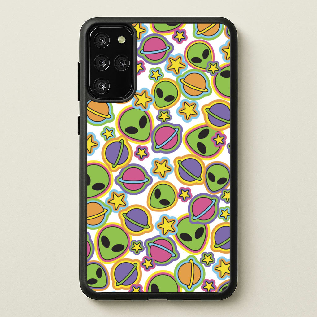 Colourful Aliens And Stars - Space Phone Case for Galaxy S20 Plus