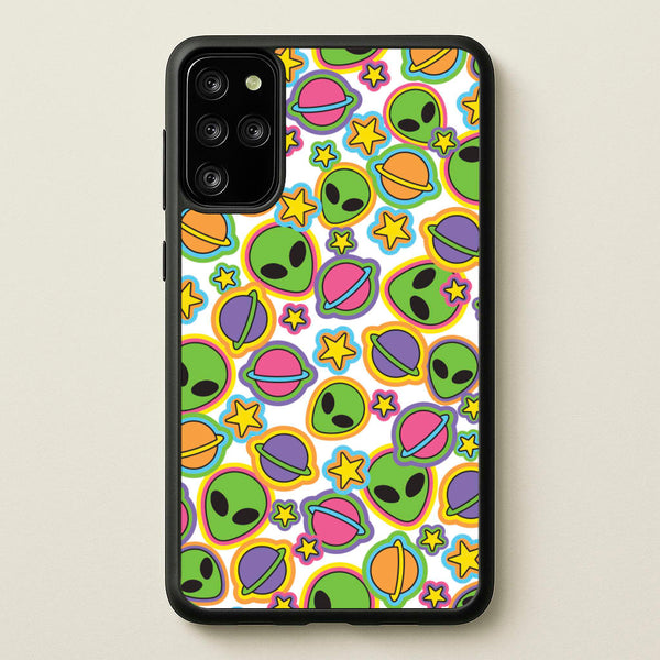 Colourful Aliens And Stars - Space Phone Case for Galaxy S20 Plus
