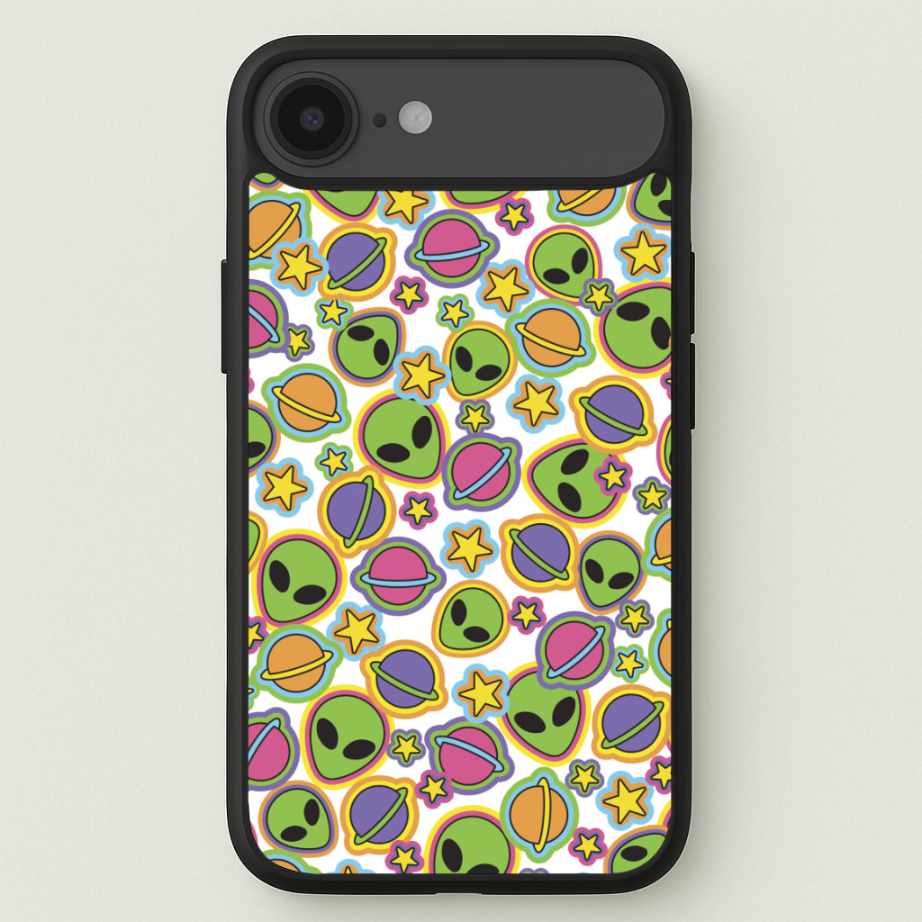Colourful Aliens And Stars Phone Case for iPhone 17 Air