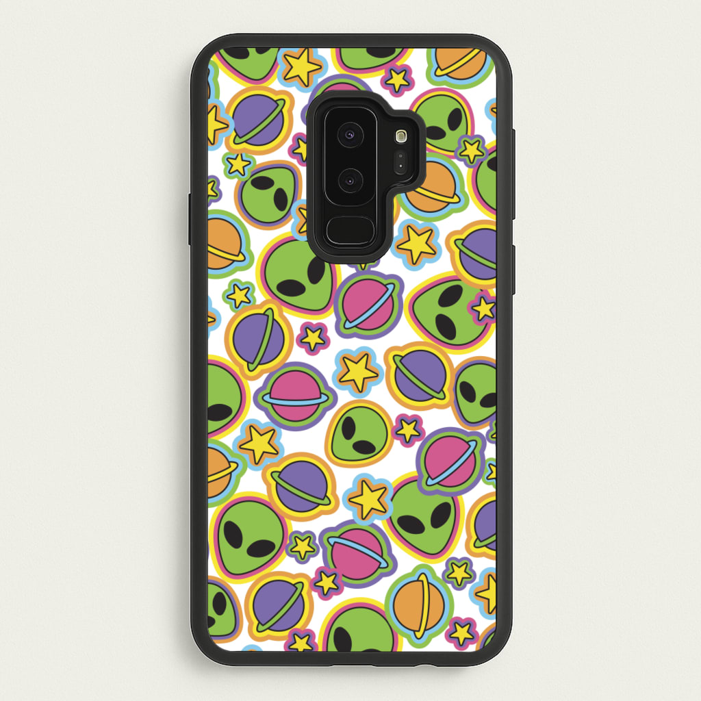 Colourful Aliens And Stars - Space Phone Case for Galaxy S9 Plus