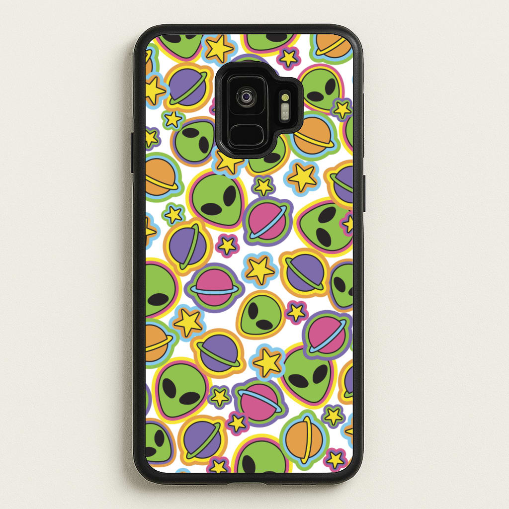 Colourful Aliens And Stars - Space Phone Case for Galaxy S9