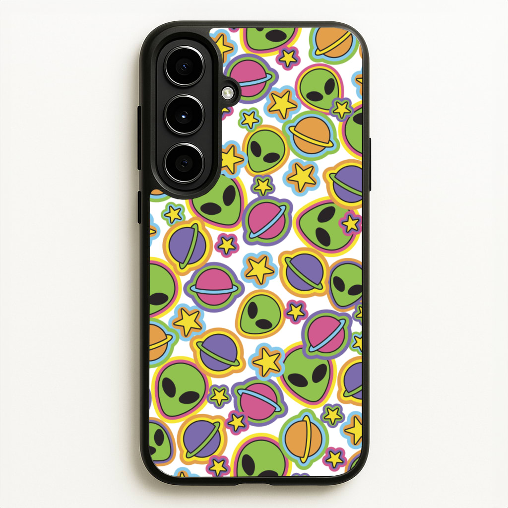 Colourful Aliens And Stars - Space Phone Case for Galaxy A56
