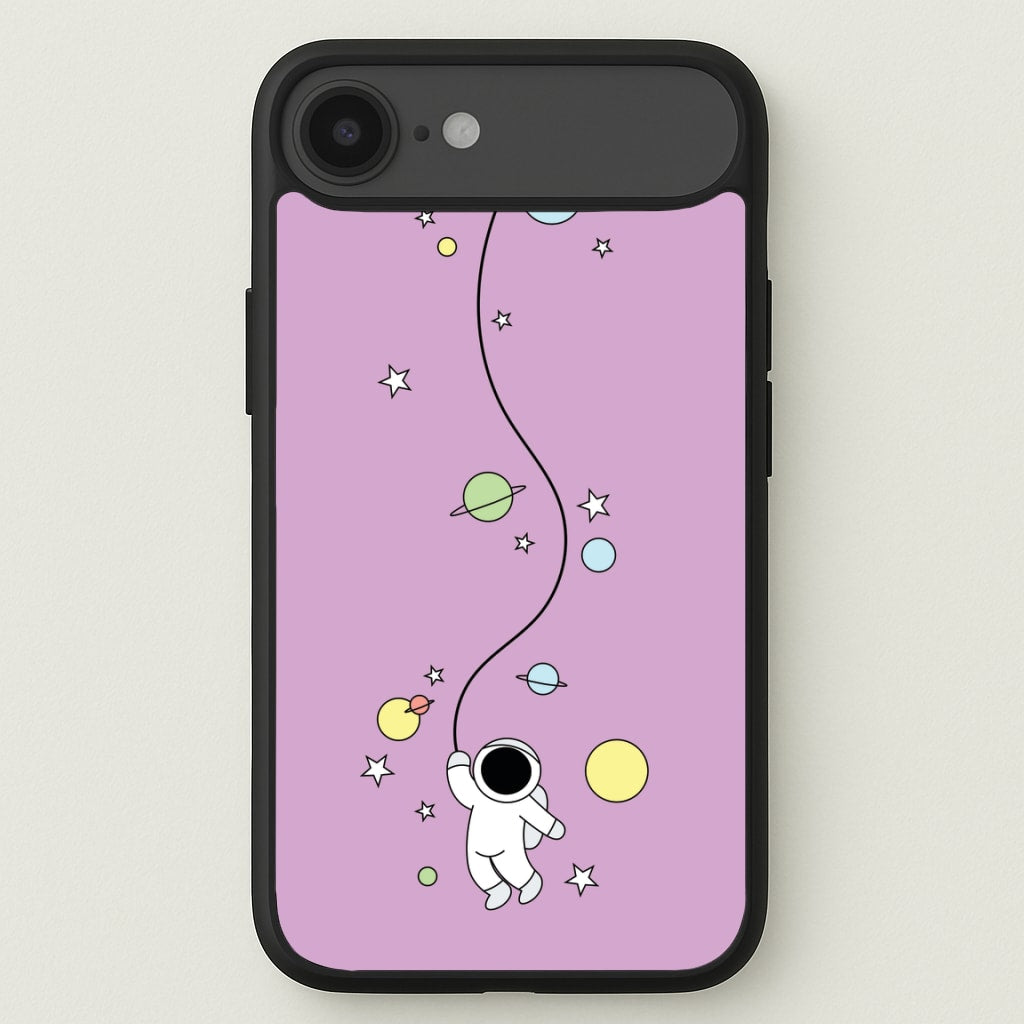 Cute Hanging Astronaut Phone Case for iPhone 17 Air