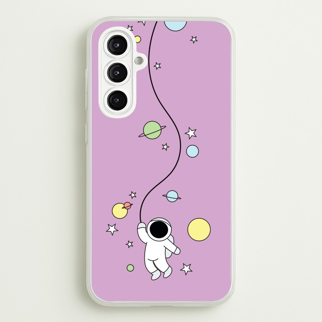 Cute Hanging Astronaut - Space Phone Case for Galaxy A16