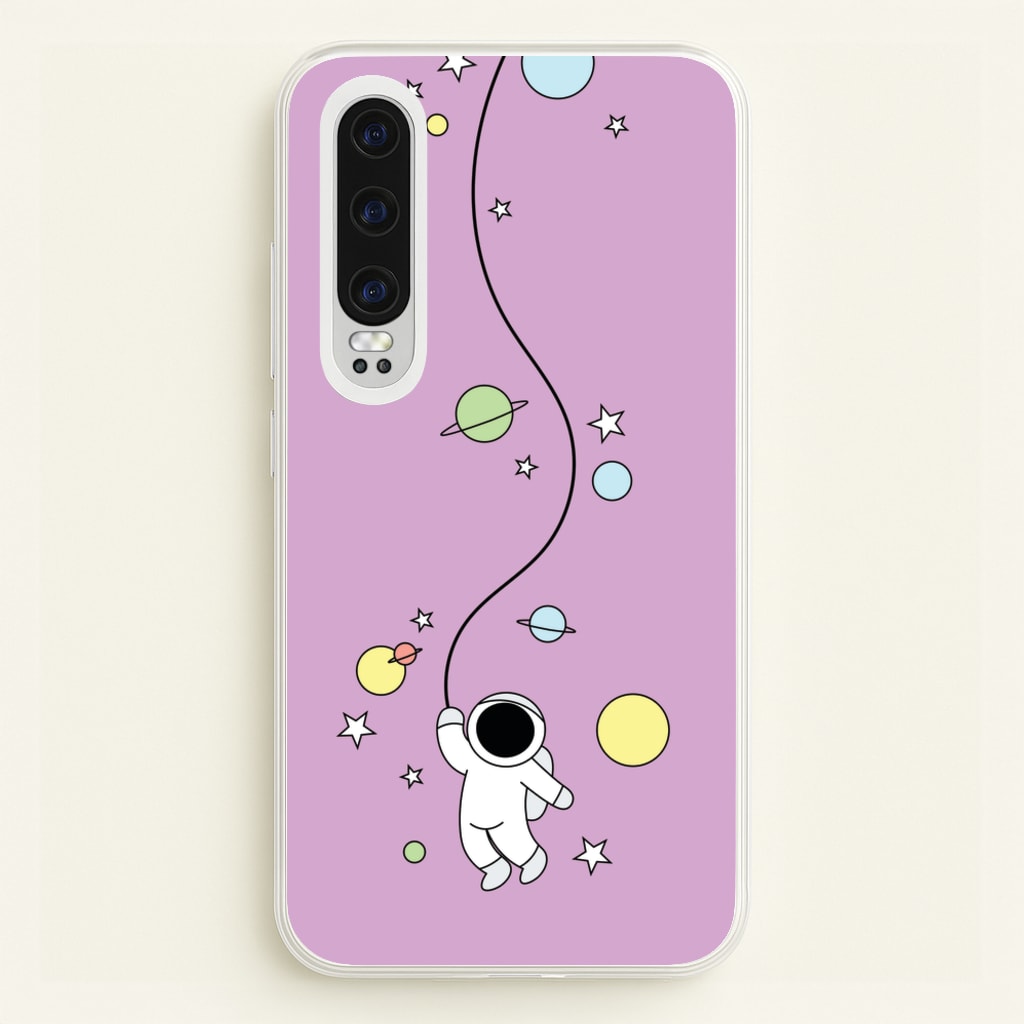 Cute Hanging Astronaut - Space Phone Case for Huawei P30