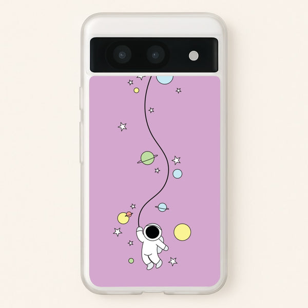 Cute Hanging Astronaut - Space Phone Case for Google Pixel 8a
