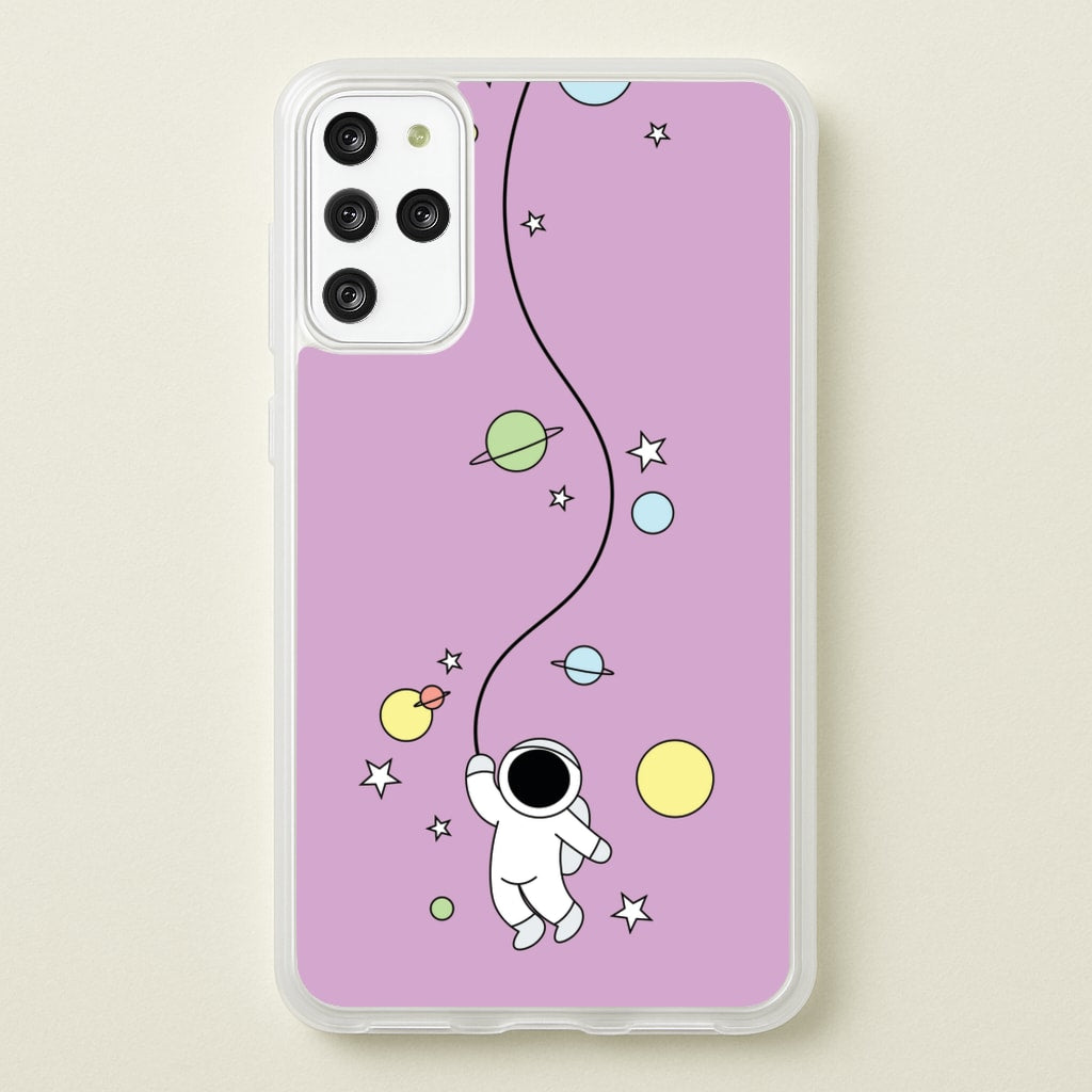 Cute Hanging Astronaut - Space Phone Case for Galaxy S20 Plus