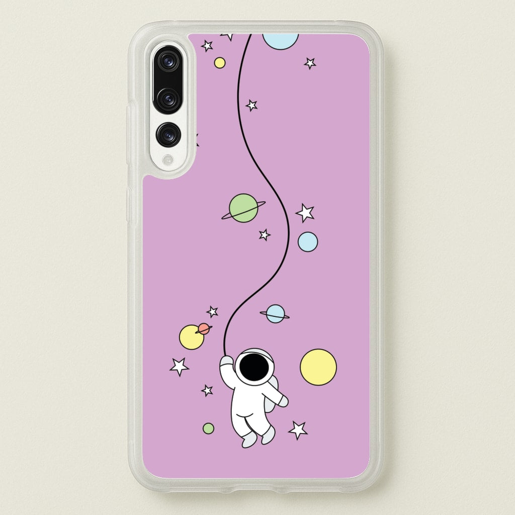 Cute Hanging Astronaut - Space Phone Case for Huawei P20 Pro