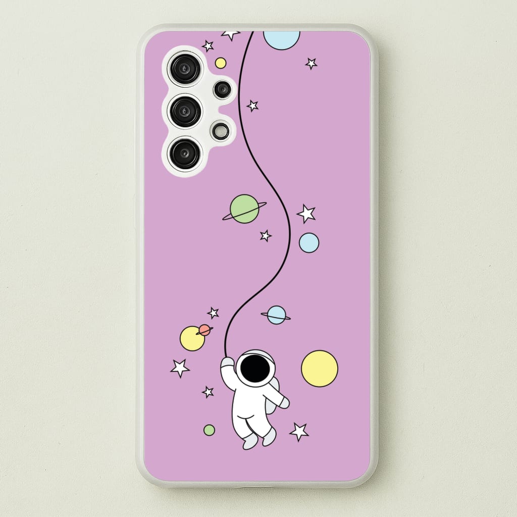 Cute Hanging Astronaut - Space Phone Case for Galaxy A13