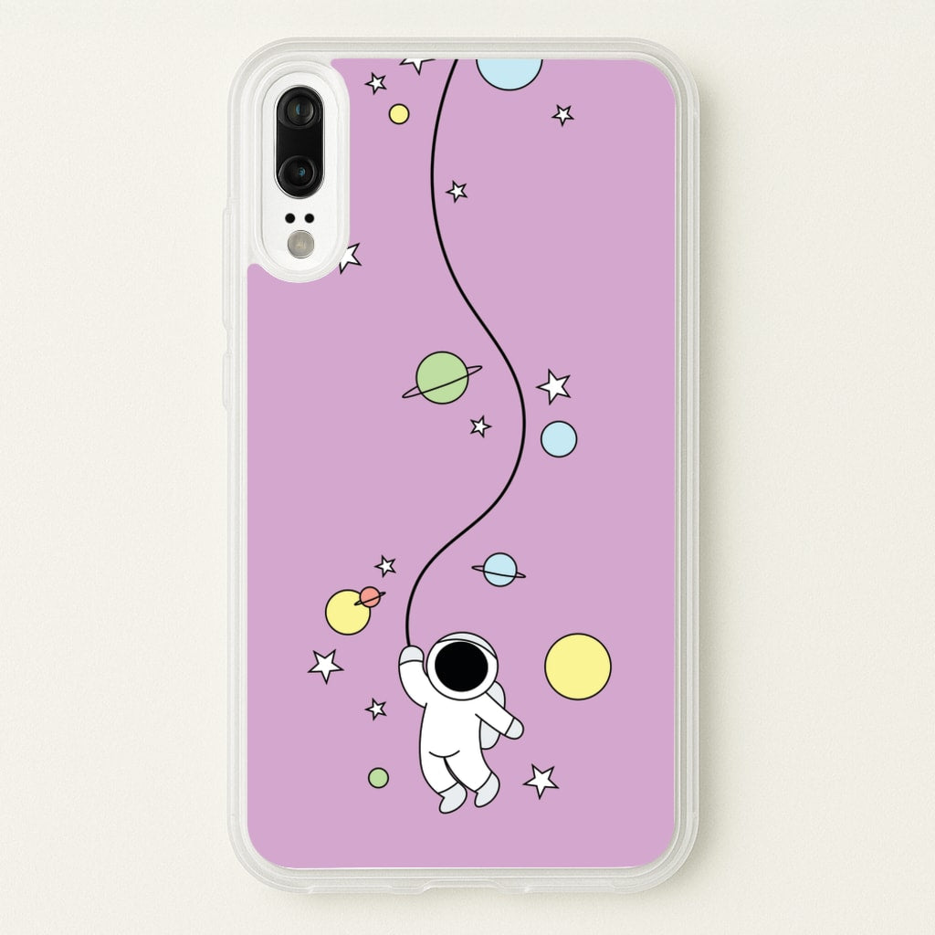 Cute Hanging Astronaut - Space Phone Case for Huawei P20