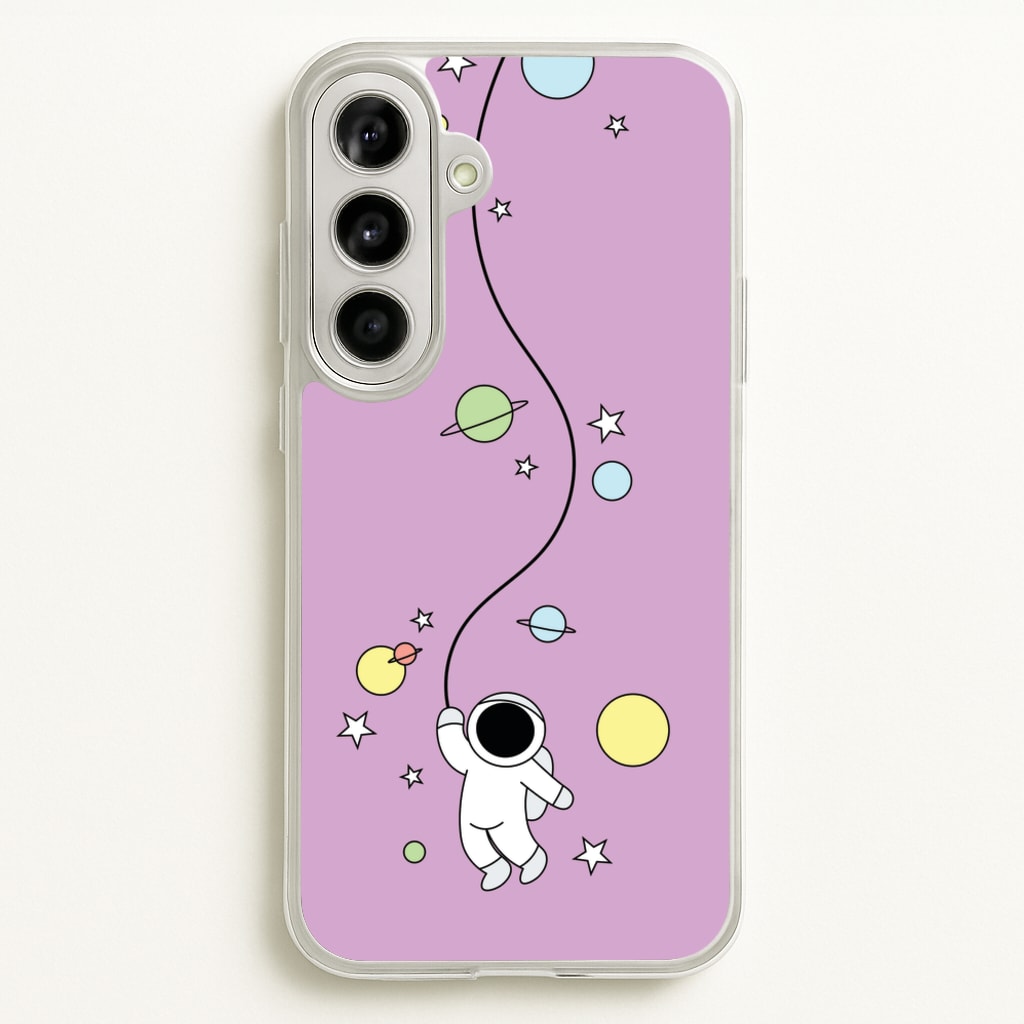 Cute Hanging Astronaut - Space Phone Case for Galaxy A56