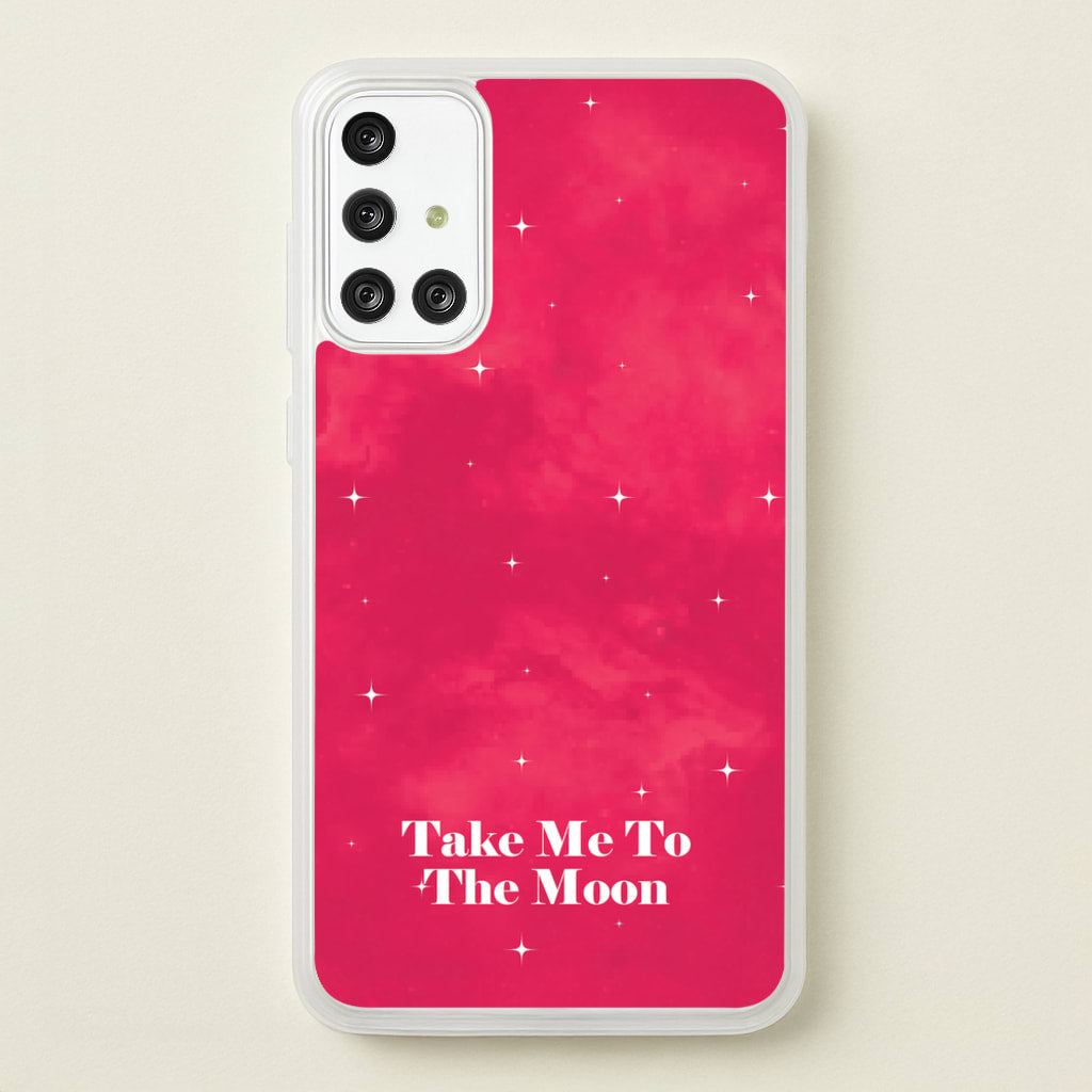 Take Me To The Moon - Space Phone Case for Galaxy A71
