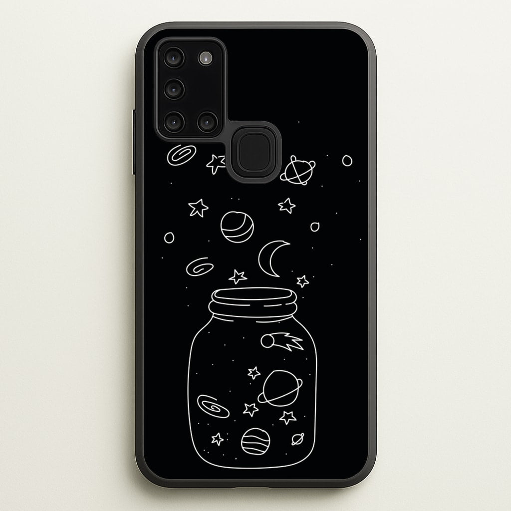 Space Jar - Space Phone Case for Galaxy A21s