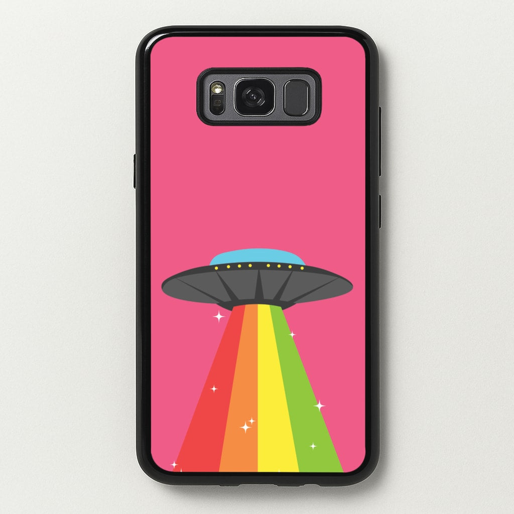 Rainbow Alien Spaceship - Space Phone Case for Galaxy S8